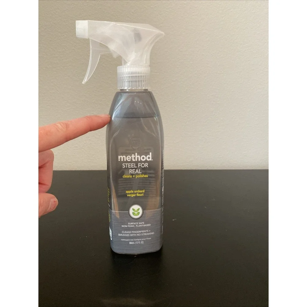 METHOD Steel For Real Stainless Steel Cleaner‎ Apple Orchard Non Toxic